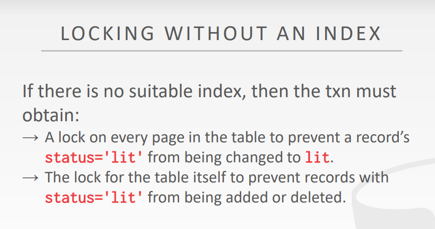 IndexWithoutLock