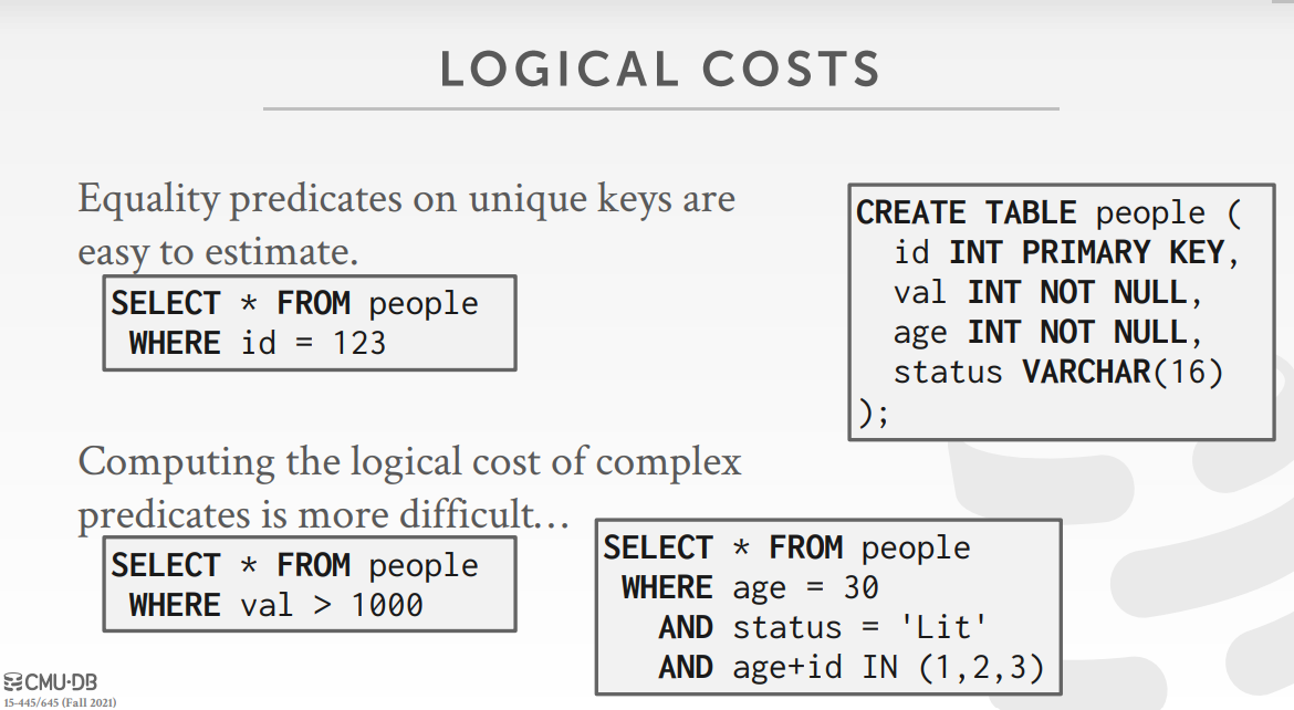 LogicalCostSample