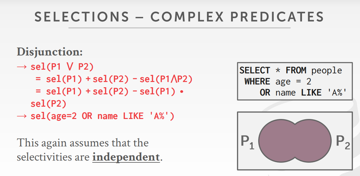 SelectivityDisjunction